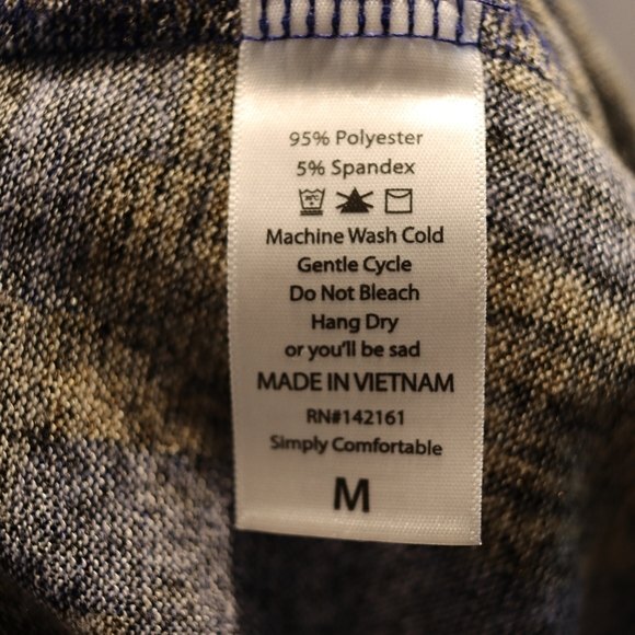 LuLaRoe Geometric Print Joy Long Line Cardigan Medium Cozy Oversized Sweater - Picture 13 of 13